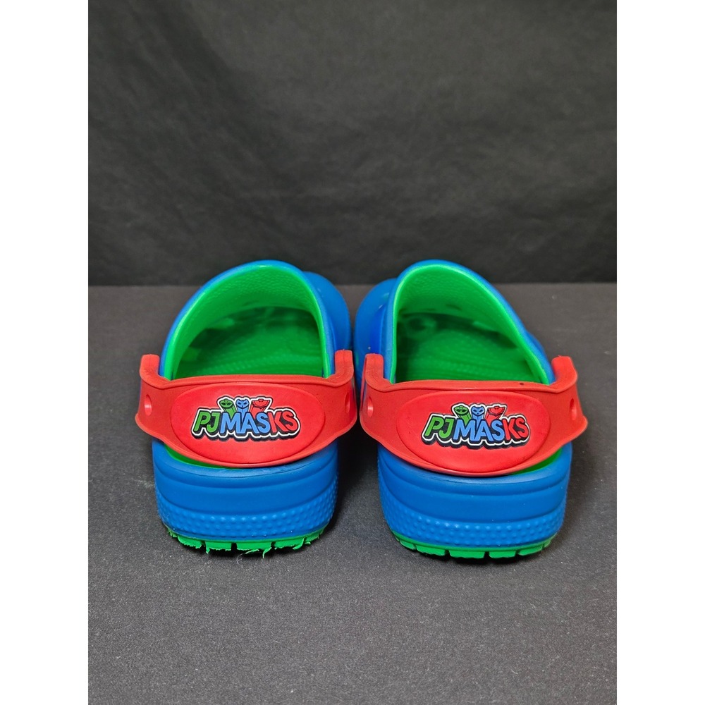 Crocs Kids Fun Lab PJ Masks Clogs‎ Blue Green Red Size C9 Catboy Owlette Gekko - Picture 5 of 6